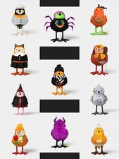 Target Hyde & EEK Complete Set Of 11 2026 Halloween Featherly Birds NWT picture