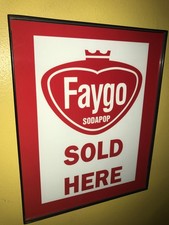 Faygo Sold Here Soda Fountain Detroit Michigan Diner Kitchen Advertising Sign picture