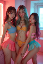 Asian Bikini Petite Curvy Girl Model Photo Risque 4x6 8x10 13x19 M1159 picture