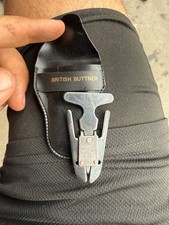 Vintage British Buttner Tool Steel Wire Cutter Pliers w/ Black Case England picture