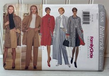 Vtg 1990's Butterick Misses' Coat,Skirt,Pants Pattern 4638 Size 12-16 Uncut FF picture