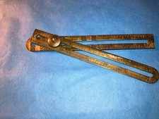 Vintage C.W.S. Co Chicago Brass Ruler