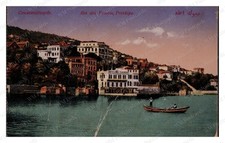 Istanbul Princes' Islands 1907-1915 Waterfront Mansions Pier Standard Postcard picture