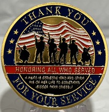 * 25 Pieces “Thank You Veteran for Your Service”Military Challenge Coin Honoring picture