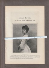 Vintage 1903 ADELINA PATTI Magazine PHOTO Page picture