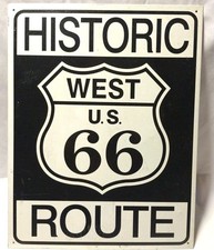 Vintage Historic Route 66  Retro Vintage Tin Sign 12X16 Made In USA AB picture