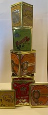RARE Vintage Italian 4pc Nesting Biscuit Tins La Reale Counter Display 1930s-50s picture