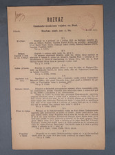 1919 WWI 8 PAGE INSTRUCTION ORDERS TO CZECHOSLOVAK SIBERIAN LEGION FROM IRKUTSK picture