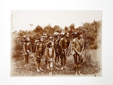 Dayak People Borneo Indigenous Tribe Carrying Baskets c1910s VTG Photo picture