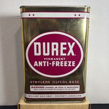 Vintage DUREX PERMANENT ANTI-FREEZE 1 GALLON CAN-MID STATES DISTRIBUTING CO. picture