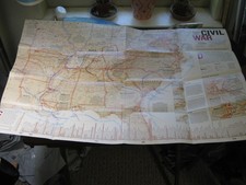 BATTLES OF THE CIVIL WAR MAP+A NATION TRANSFORMED National Geographic April 2005 picture