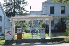 BRADLEY'S MOBIL GAS STATION MAIN STREET FRANKLIN NEW YORK 1976 4X6 PHOTO picture