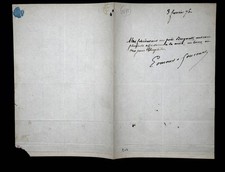 Edmond DE GONCOURT - Signed Autograph Letter picture