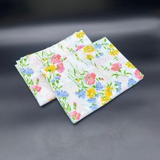 Vintage Floral Pillowcases Cannon Monticello USA Standard Wildflowers 1980s picture