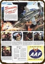 1944 AIR FORCE B-26 Bomber Airplane VintageLook DECORATIVE REPLICA METAL SIGN picture