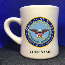 Department of WAR Personalized Victory Mug with your name. picture