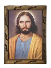  JESÚS EL MAESTRO  CUADRO RUSTICO 13”X18”, NEW picture