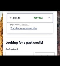 Southwest Airlines $1096.40 Transferable Flight Credit [DIGITAL DELIVERY] picture