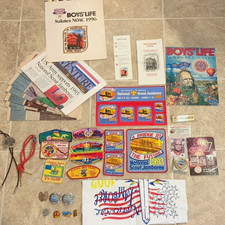 Boy Scouts Mixed Lot Memorabilia 1993-1997 National Scout Jamboree Patches Pins picture