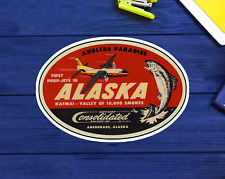 Alaska Katmai Valley Fishing Travel Decal 3.9