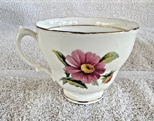 VTG Royal Vale English Bone China Floral Tea Cup Pink Green Granny Core #71074 picture
