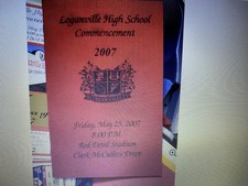 Loganville High School Class Of 2007 Graduation Program LHS Red Devils Walton Co picture