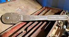 Britool H73 Vintage 3/4 Inch Drive Push Through Ratchet And Tool Box Case picture