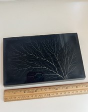 Vintage 1974 Lichtenberg Figure Acrylic Electrical Discharge Lightning Specimen picture