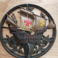 Antique 1920's Jodra Mfg. The Enchanter Radio Grill Cast Metal Spanish Gallon picture