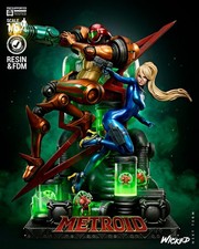 Samus Aran | Power Suit & Zero Suit Edition | UNPAINTED | 1/8 Scale Resin Kit picture