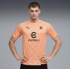 Men's Puma Light Orange AC Milan 2025/26 Pre-Match dryCell Training Jersey M picture