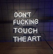 DON'T FVCKING TOUCH THE ART Neon Sign Light Home Room Wall Hanging Art 20