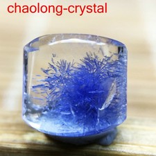 1.5Ct Very Rare NATURAL Beautiful Blue Dumortierite Quartz Crystal Pendant picture