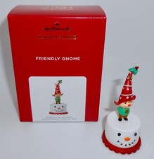 Hallmark Keepsake Christmas Ornament 2021 FRIENDLY GNOME Limited Edition H54 picture