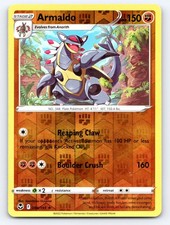 Armaldo 096/195 Rare Silver Tempest Pokemon Reverse Holo Moderately Played picture