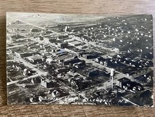 1949 - Aerial View - Ellendale, ND - Posted Real Photo Antique Postcard - RPPC picture