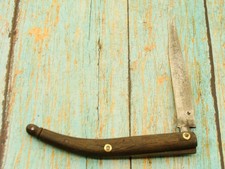 ANTIQUE FIGLINE VALDARNO STAR ITALIAN ABRUZZO NAVAJA HORN POCKET KNIFE KNIVES VG picture