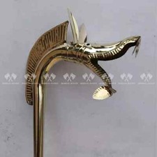 Tintignac Carnyx Brass Medieval Celtic Deskford Fully Playable 18 Gauge Brass picture