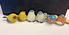 New Lot Of 6 Collections Brand Chubby Song Bird Figurines picture