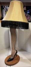Vintage A Christmas Story Full Leg Lamp In Stockings & Heels With Shade 39.5” picture