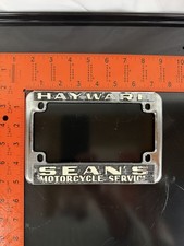 Vintage Hayward Sean’s Cycle California Metal Motorcycle License Frame Rare picture