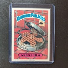 Vintage 1987 Garbage Pail Kids Waffle Ira 324A Sticker on Card picture