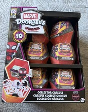 Marvel Doorables Spider-Man Across the Spider-verse Capsules 12pc Lot + Display picture