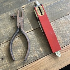 ANTIQUE GENERAL ELECTRIC CO TOOLS ELECTRICAL CONTACT TESTING PRECISION  ,RED picture