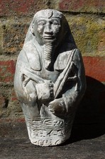 Antique/Vintage Large Egyptian Shabti Statue or Garden Ornament 28cm picture