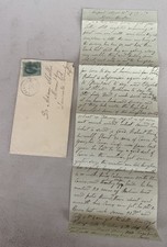 1877 Handwritten Letter Dr. Adam Sheller Mount Joy PA Farming Cholera Freeport picture
