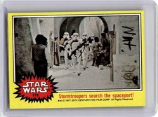 1977 Topps Star Wars Yellow Ex-Mint Stormtroopers search the spaceport #179 picture