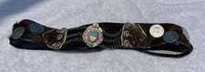 Vintage Argentine Gaucho Leather/Horsehair/Coin Belt 29