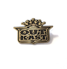 Outkast Gold Enamel Pin - Atlanta - 90s hip hop - big boi - andre 3000 stankonia picture