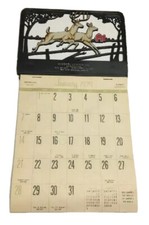 Vtg Mischel Lumber Company Calendar Richardton North Dakota Hunting Advertising picture